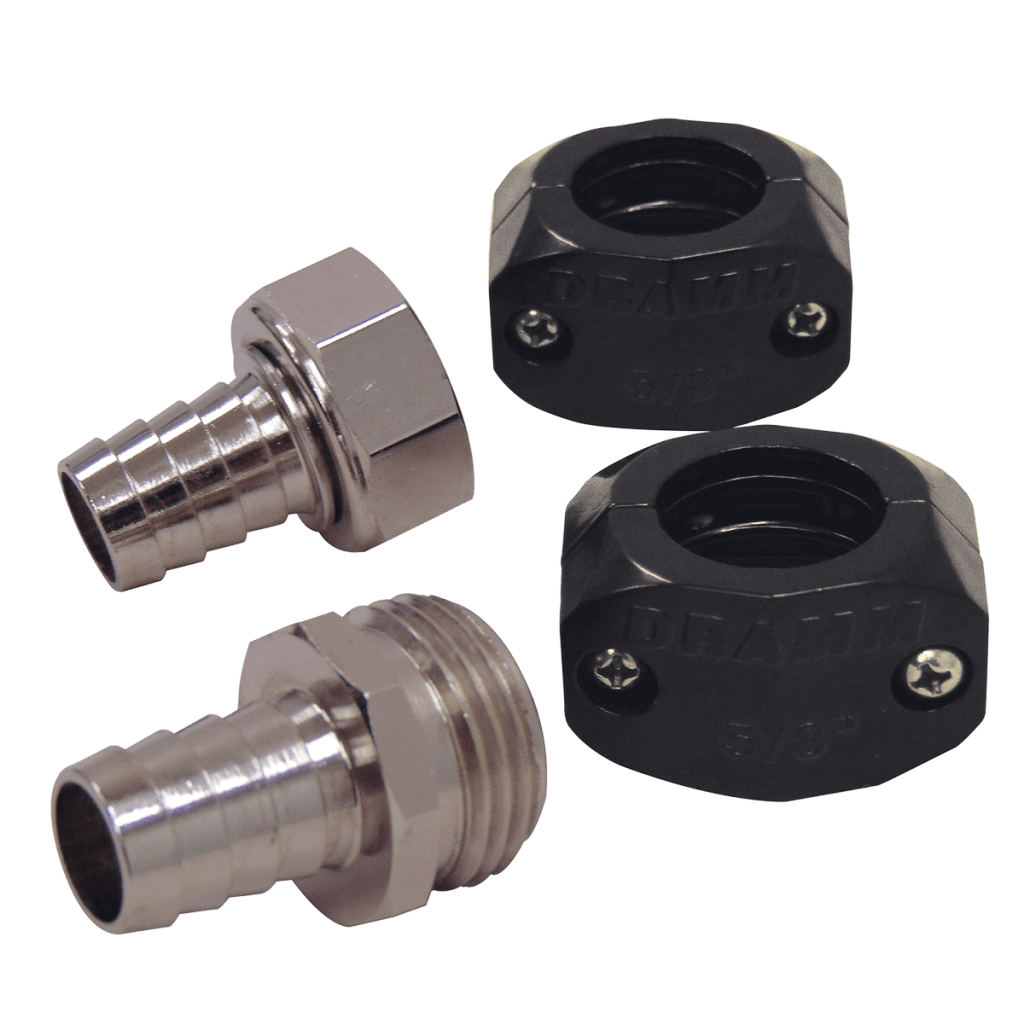 ⅝″ ColorStorm Hose End Mender Set Dramm Lawn & Garden