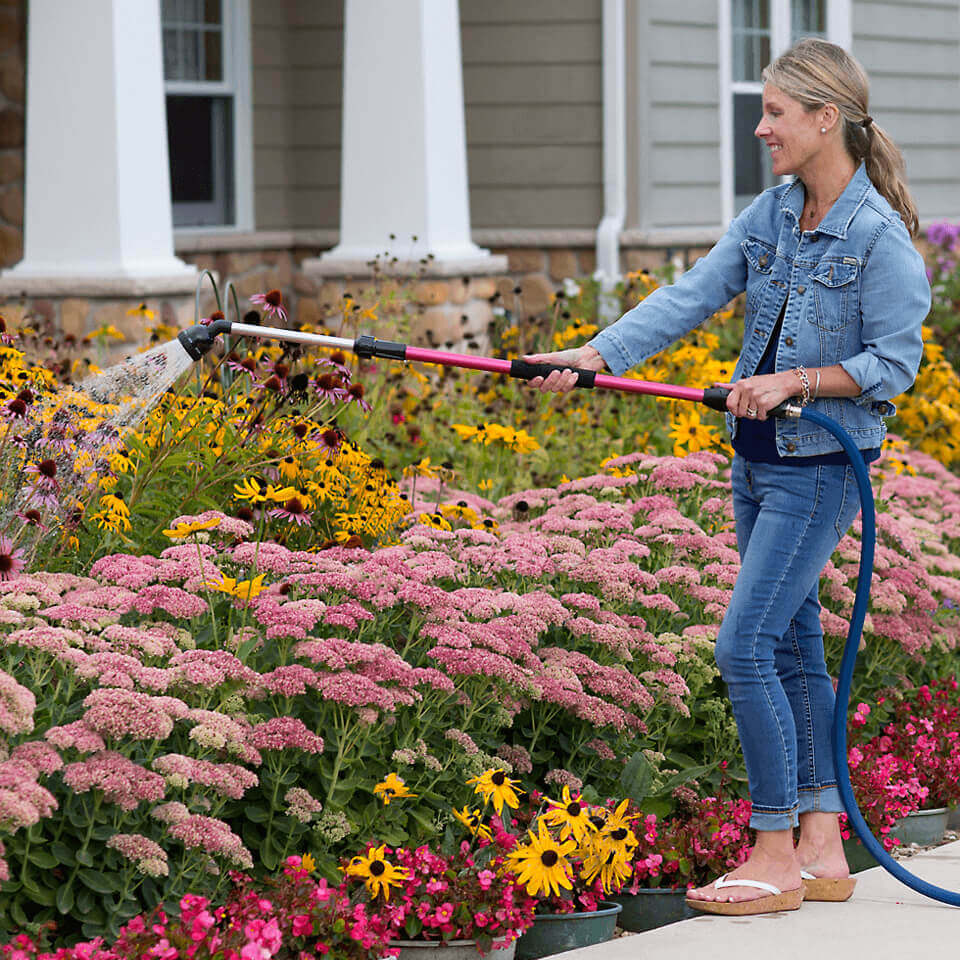 In the Garden with Dramm's Telescopic Rain Wand