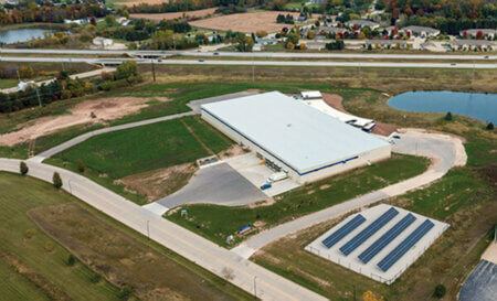 Dramm Corporation Solar Array Aerial View