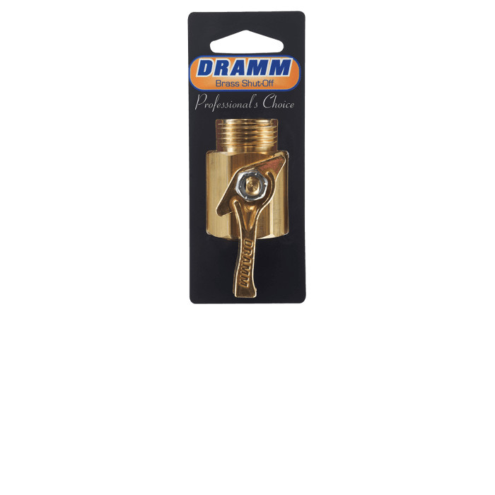 Heavy Duty Brass Shut Off Valve Dramm Lawn And Garden 2280