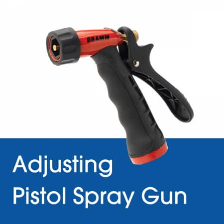 Adjusting the Spray Pattern on a Dramm Pistol Garden Hose Spray Gun